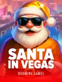 santa in vegas game logo